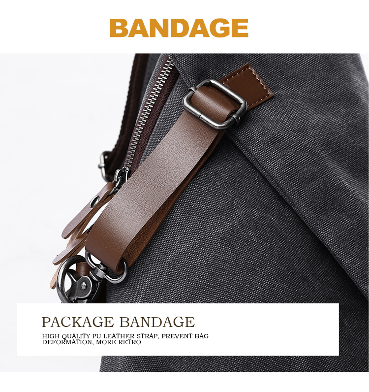 กระเป๋าสะพายข้างผ้าแคนวาสสไตล์ - Canvas Backpack Casual บทวิจารณ์และราคา